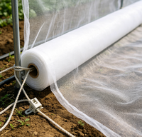 Filet anti-insectes blanc pour serre, couverture en maille pour serre tunnel, protection des semis de légumes avec bord cousu
