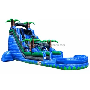 समुद्र तट स्लाइड inflatable हिप्पो पानी स्लाइड/inflatable सबसे बड़ा समुद्र तट स्लाइड/inflatable जंबो हिप्पो स्लाइड
