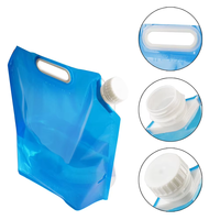 Sachet Doypack personnalisé de qualité alimentaire 5L 10L, pour liquides, avec poignée, portable pour l'extérieur, pour le stockage d'eau