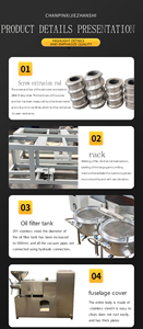 Máquina Eléctrica para Prensar Aceite de Piñones en Frío, de Grado Alimenticio, Pequeña, Fácil de Limpiar, para el Hogar - Product Image 2