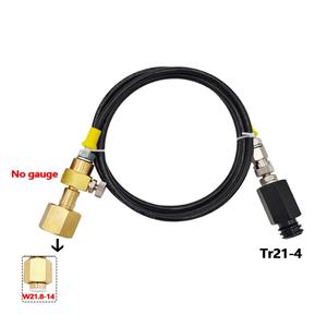 External High Pressure TPE Hose Kit for SodaStream Homebrew CO2 Tank TR21-4 to W21.8-14 CGA320 Air <b>Tools</b> Black+Gold - Product Image 2
