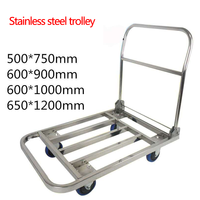Chariot de service pliable robuste Weihang pour entrepôt, chariot de restauration avec roues