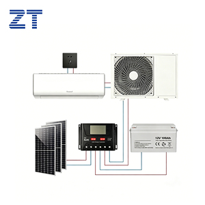 Climatiseur monosplit à fréquence variable R32 A++ pour usage domestique, refroidissement/chauffage, batterie électrique, économie d'énergie, 10001-12000 BTU - Product Image 3