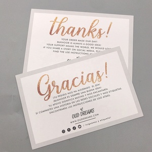 Su misura di Alta Qualità di Stampa Logo Dell'invito di Cerimonia Nuziale Card, Biglietto di ringraziamento - Product Image 5