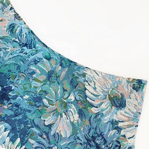 Custom <strong>Design</strong> Women's Floor-Length Strapless Woven Cotton Jacquard Eco-Friendly Tassel Streetwear Tapestry <strong>Dress</strong> - Product Image 6