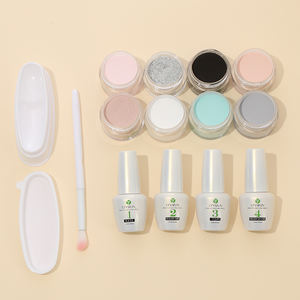 Gel de inmersión en <span class=keywords><strong>polvo</strong></span> de 8 colores Gel superior opcional con caja de juego de colores Entrega rápida Gel de inmersión en <span class=keywords><strong>polvo</strong></span> de <span class=keywords><strong>uñas</strong></span> - Product Image 4