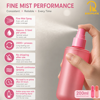 Flacons pulvérisateurs à brume fine de type capsule de 50/100/150/200 ml, personnalisables pour une utilisation avec des toners et des parfums