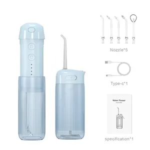 Irrigateur oral sans fil de 180ml disponible en 4 modes de fonctionnement pour les voyages en famille