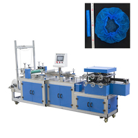 Machine Fully Automatic Plastic Cap Liner Disposable Bouffant Cap Non Woven Head Cover Making Machine