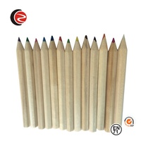 Lot de 12 crayons populaires en bois de couleur 3.5 "avec taille-crayon à vendre
