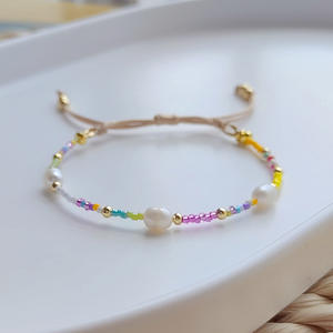 Pulsera tejida Moda Exquisita pulsera tejida de color perla de agua dulce natural para mujer Uionen 2290 - Product Image 4