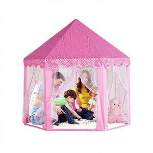 Tienda Infantil Hexagonal Rosa para Interiores, Tipo Yurta, <span class=keywords><strong>de</strong></span> <span class=keywords><strong>Tela</strong></span> Oxford, 52x48 Pulgadas, Fácil <span class=keywords><strong>de</strong></span> Instalar, Venta al Por Mayor Internacional - Product Image 5