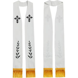 ริบบิ้นปักลายสำหรับบาทหลวง <span class=keywords><strong>พระ</strong></span><span class=keywords><strong>สงฆ์</strong></span> <span class=keywords><strong>พระ</strong></span>นักบวช โบสถ์ ริบบิ้นปักลายกางเขน ริบบิ้นปักลายศักดิ์สิทธิ์ <span class=keywords><strong>ผ้า</strong></span><span class=keywords><strong>คลุม</strong></span><span class=keywords><strong>ไหล่</strong></span>ปักลาย ริบบิ้นขายส่ง - Product Image 2
