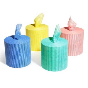 Toallas de Limpieza Reutilizables de Alta Resistencia, Desechables, Verdes, para Servicio de Alimentos, Paños para Platos, Rollo Central - Product Image 1