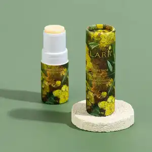 Karton kağıt tüp konteynerler büküm için kağıt tüp yukarı katı parfüm deodorant dudak balsamı vurgulayıcı kağıt parfüm ambalaj kutusu