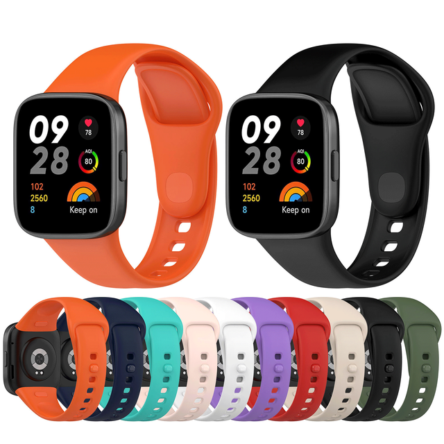 Newest 2023 Smart Strap for Redmi Watch 3 Sport Silicone Bracelet Colorful Watch Bands for Xiaomi Watch 3 Lite Band