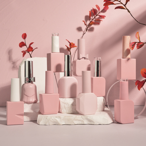 Chai sơn móng tay gel UV thủy tinh trắng rỗng 8ml 10ml 12ml 15ml 23ml, có cọ và nắp trắng - Product Image 4