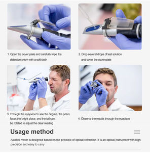 Réfractomètre à miel Réfractomètre à main Be Baume/Brix/Water pour test de miel à trois échelles (Baume 38-43 ° Brix 58-92% Eau 12-27%) - Product Image 6