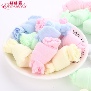 Vente en gros de chaussettes d'été pour bébé, maille colorée en Polyester, chaussettes fines Anti-moustique pour enfants - Product Image 2