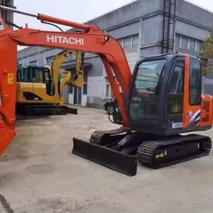 Mini-pelle électrique ZX60 de 6 tonnes d'occasion à bas prix bien entretenue, creusement de pipeline avec garantie de marque, moteur puissant à vendre - Product Image 5