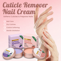 Crème Exfoliante pour Cuticules 4-en-1 20g à Base d'Huiles Végétales Végétaliennes, Adoucissant, Baume pour Peaux Mortes, Revitalisant pour Doigts, Raisin Pêche OEM ODM