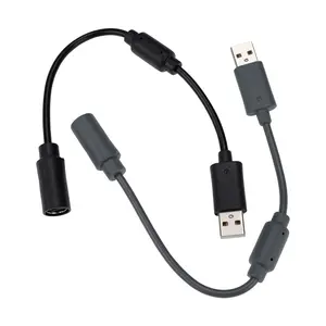 Siyah gri USB kopan uzatma kablosu PC konektörü adaptör kablosu Microsoft Xbox one 360 kablolu denetleyici