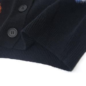 Maglione Cardigan a maniche lunghe con Logo personalizzato OEM abbigliamento invernale lavorato a maglia Jacquard da <span class=keywords><strong>donna</strong></span> capispalla da <span class=keywords><strong>donna</strong></span> lavorati a maglia - Product Image 4