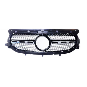 Parrilla Delantera para Mercedes-Benz GLA156, Negra y Plateada, de Plástico ABS, Modificación de Parachoques - Product Image 1
