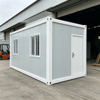 Maisons conteneurs modulaires préfabriquées de luxe, style moderne, démontables, portables, 10 pieds, 20 pieds, 40 pieds, en kit plat