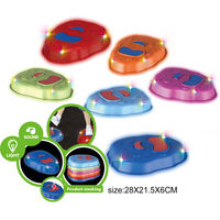 Tapis de danse électronique sans fil à 6 boutons, lumineux, pour enfants de 5 à 7 ans, avec 5 modes de jeu, en plastique durable