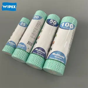 Pano de limpeza multiuso não tecido para rolo Perfex, pano de limpeza para uso leve descartável para o mercado brasileiro