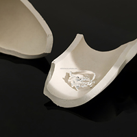 925 argent lave Texture Double bande anneau fondu sculptural réglable bijoux fins pour les femmes vêtements quotidiens