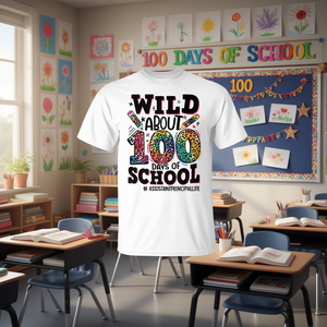 T-shirt « Wild About 100 Days of School Assistant Principal Life » – Vêtement promotionnel haut de gamme - Product Image 2