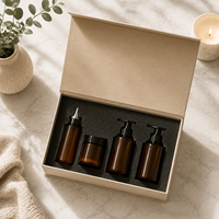 Boîte cadeau pliante magnétique en carton rigide de luxe personnalisée, boîte en papier écologique pour cosmétiques, soins de la peau, perruques