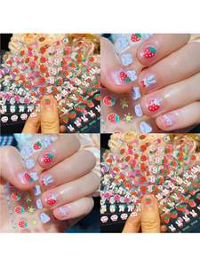 30 piezas/set <span class=keywords><strong>de</strong></span> pegatinas <span class=keywords><strong>de</strong></span> <span class=keywords><strong>uñas</strong></span> coloridas con diseño <span class=keywords><strong>de</strong></span> conejo, flor, corazón, piruleta y fresa, autoadhesivas para decoración <span class=keywords><strong>de</strong></span> <span class=keywords><strong>uñas</strong></span> DIY - Product Image 5