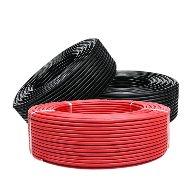 Solar Power Cables H1Z2Z2-K/PV1-F PV DC Wire Solar Cable 4mm 6mm 10mm2 for Solar Panel