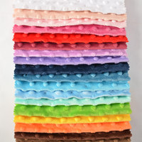 2023 Offre Spéciale Turquie double couche doux minky dot tissu pour couverture de bébé