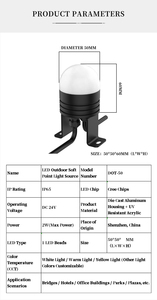 Bulk Customization Dot-50 IP65 DC24V RGBW Hotel Outdoor Facade Up-Lighting LED Point In-<b>Ground</b> <b>Light</b> - Product Image 2