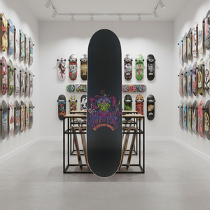 Vente en gros directe d'usine BUTIAN, <span class=keywords><strong>Skateboard</strong></span> personnalisé de haute qualité à faible MOQ, 7 couches d'érable du Nord-Est, impression graphique UV, 31x8 pouces - Product Image 5