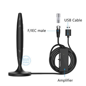ANTUKO <span class=keywords><strong>AN</strong></span>-2008 Nuova Antenna TV Digitale da Interno con Connessione USB, Guadagno 25dBi, Base Magnetica OEM/ODM 75 per TV VHF470-862MHz - Product Image 4