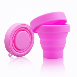 <span class=keywords><strong>Copa</strong></span> <span class=keywords><strong>Menstrual</strong></span> Reutilizable de Silicona de Grado Alimenticio de 170 ml, Plegable y Suave, para Esterilización - Product Image 2