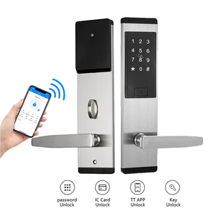 Trung Quốc bán buôn bảo mật cao tuya thông minh Ổ khóa cửa gỗ cho cửa trước bàn phím điện tử thông minh khóa cửa - Product Image 2