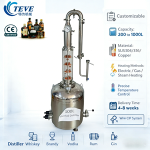Equipo <span class=keywords><strong>de</strong></span> Destilación <span class=keywords><strong>de</strong></span> <span class=keywords><strong>Alcohol</strong></span> y Whisky con Certificación CE Towin, 50L/100L, <span class=keywords><strong>de</strong></span> Cobre/SUS304, Alambique <span class=keywords><strong>de</strong></span> Reflujo <span class=keywords><strong>de</strong></span> Cobre - Product Image 1