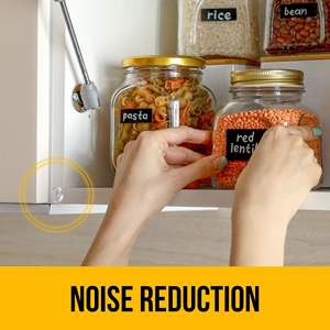 DB Premium, 256 Uds., almohadillas autoadhesivas transparentes para muebles, protección amortiguadora de ruido de doble capa mejorada para puerta de armario - Product Image 3