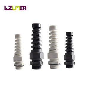 Wzumer npt1/2 cabo de alívio de fadiga, fio de nylon espiral para alívio da fadiga, npt 12 preto e cinza - Product Image 1