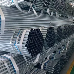 Gi Pipe Price 50*3mm 40*3mm 30*3mm Galvanized Round Pipe For Agricultural Greenhouses