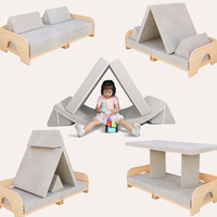 Canapé-lit convertible inclinable SAIEN, canapé modulable multifonctionnel pour enfants - Utilisation en parc
