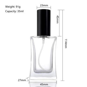 <strong>35ml</strong> Empty Cosmetic Oil Serum Glass Dropper <strong>Bottle</strong> with White Black Dropper Lids - Product Image 6