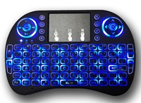 Keyboard Nirkabel I8 2.4G Mini Smart Touch Keyboard Lampu Latar Tiga Warna Marquee 2.4ghz Nirkabel Usb USB 2.0,USB Tipe C Desktop