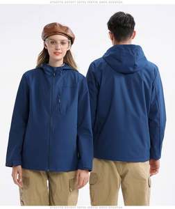 Custom Logo Sportswear Woolen Plush Knitting Wholesale Soft <b>Shell</b> Pullover Jacket Hoodie Jacket Waterproof Breathable Zipper - Product Image 3